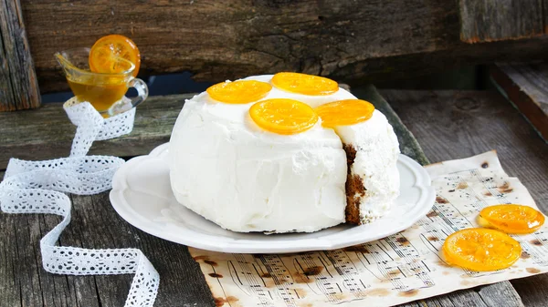 Torta miele-arancia — Foto Stock