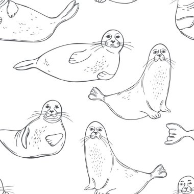 El yapımı mühürler. Vektörsüz desen.