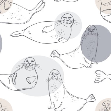 El yapımı mühürler. Vektörsüz desen.