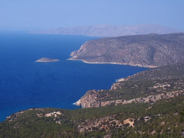 Sahil Adası Rodos Şövalyeleri kaleden görünümü — Stok fotoğraf