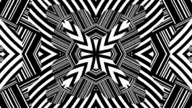 Siyah ve beyaz sürekli değişen animasyon