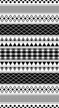 siyah ve beyaz geometrik desen