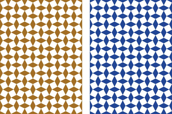 Geometric Pattern in two variations — Stock Vector