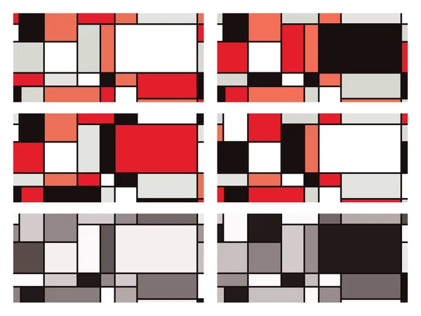 Mondrian stil vektor illustration – Stock-vektor