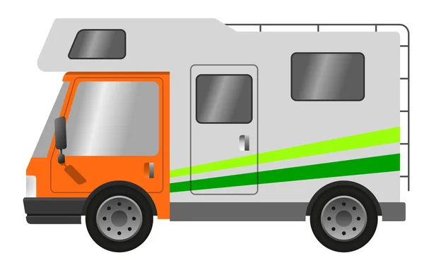 Caravane Illustration Vectorielle Plate — Image vectorielle