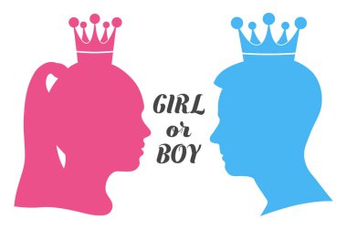 Kız mı erkek mi? Küçük prensesin ve prensin silueti