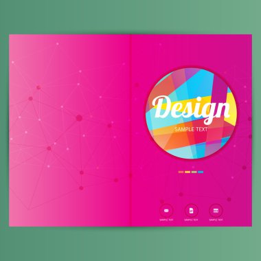 Brochure Flyer design clipart
