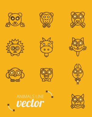 Hayvanlar simgeleri anahat