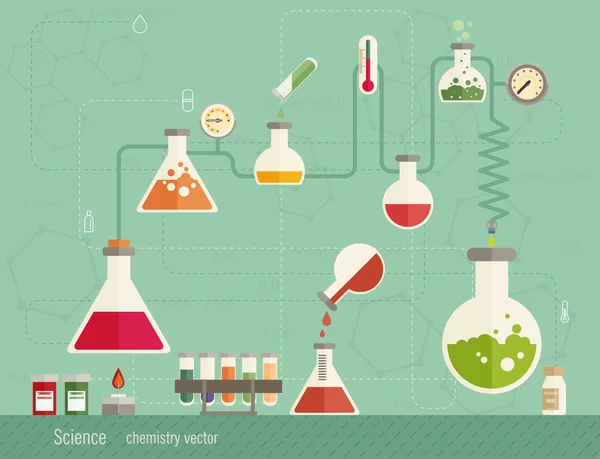 Infografías de laboratorio médico — Vector de stock