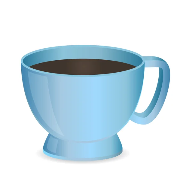 Fotorealistické modrý pohár — Stockový vektor