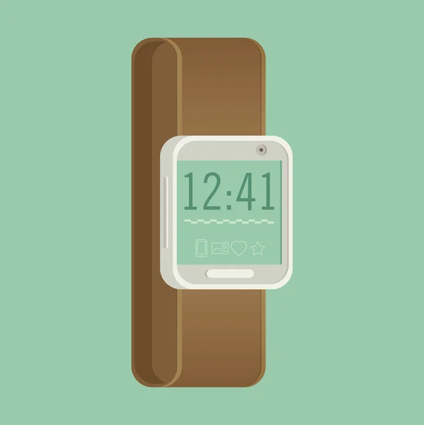 Smartwatch wearable technology. — Stock Vector