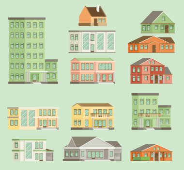 Düz binalar tasarım