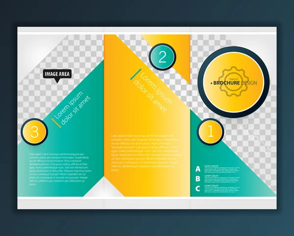 Broşür, el ilanı tasarımı — Stok Vektör