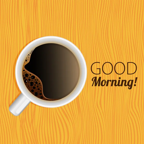 Tasse Kaffee. Guten Morgen — Stockvektor