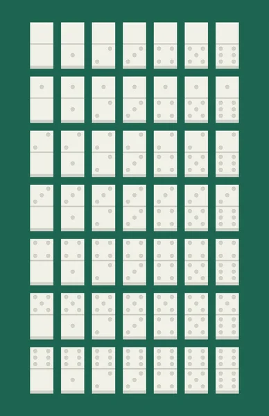 Diseño de conjunto de dominó — Vector de stock