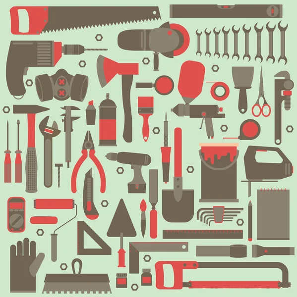 Iconos de herramientas de trabajo — Archivo Imágenes Vectoriales