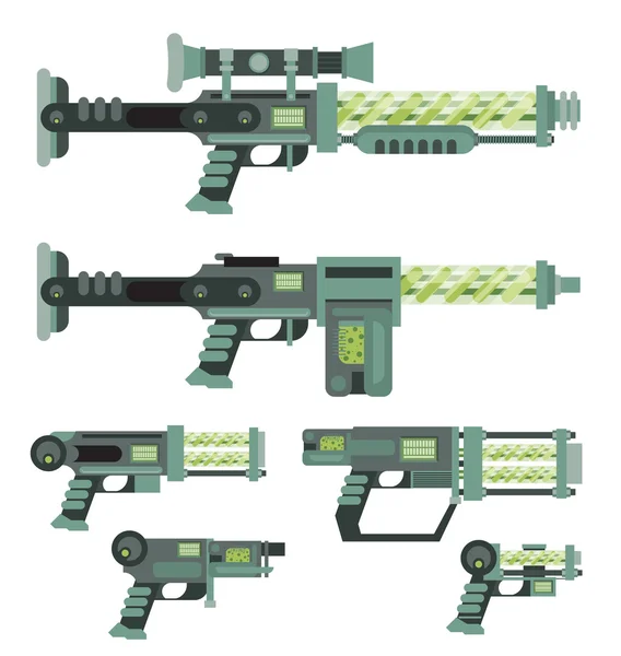 Футуристическое научно-фантастическое оружие — стоковый вектор