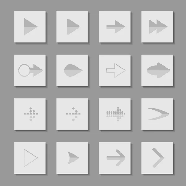 Définir les icônes fléchées — Image vectorielle