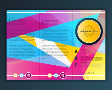 Modern soyut broşürü