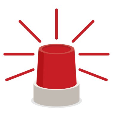 Polis ya da ambulans kırmızı flaşör 