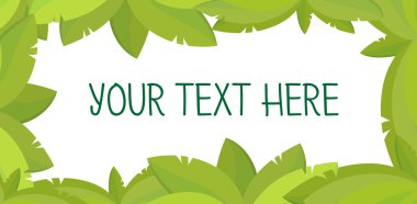 Düz yaprak çerçeve