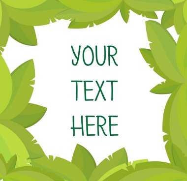 Düz yaprak çerçeve