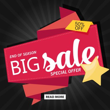 Satış afişi şablonu tasarımı