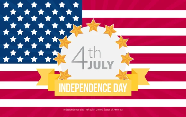 Dia da independência 4 de julho — Vetor de Stock