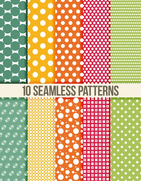 Color seamless patterns — Stock Vector