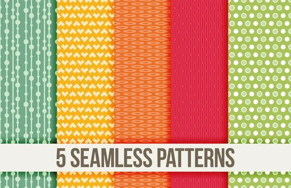 Color seamless patterns — Stock Vector