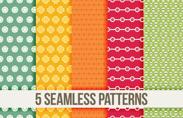 Color seamless patterns — Stock Vector