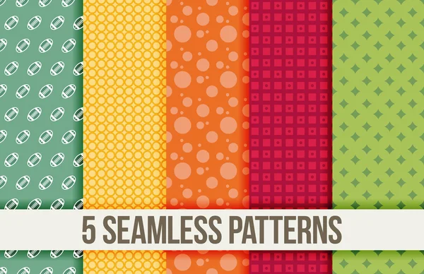 Color seamless patterns — Stock Vector