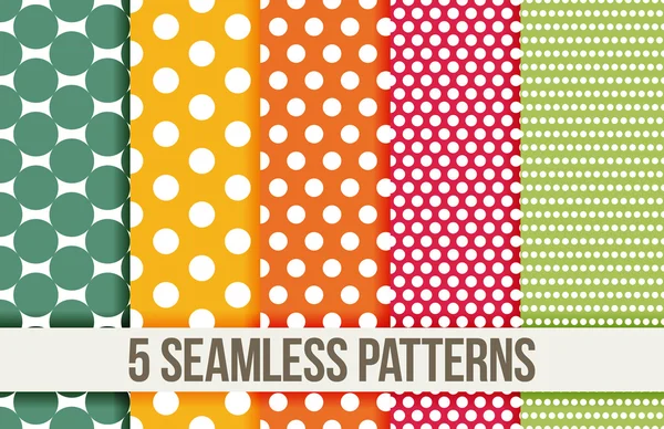 Seamless patterns set — Stock Vector