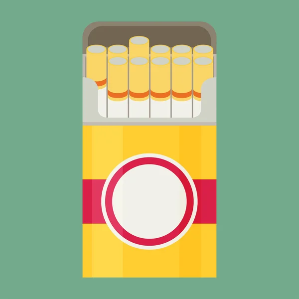 Cigarett. Platt design — Stock vektor
