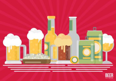 Gözlüklü bira şişesi