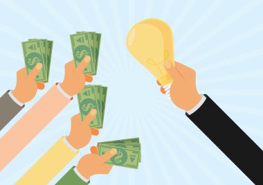 Crowdfunding, fikirleri yatırım