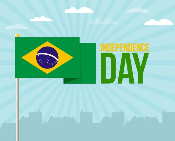 De dag van de onafhankelijkheid. Vlag — Stockvector