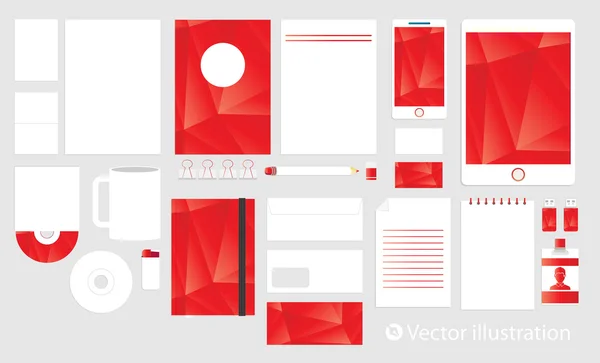 Corporate identity template set — Stock Vector