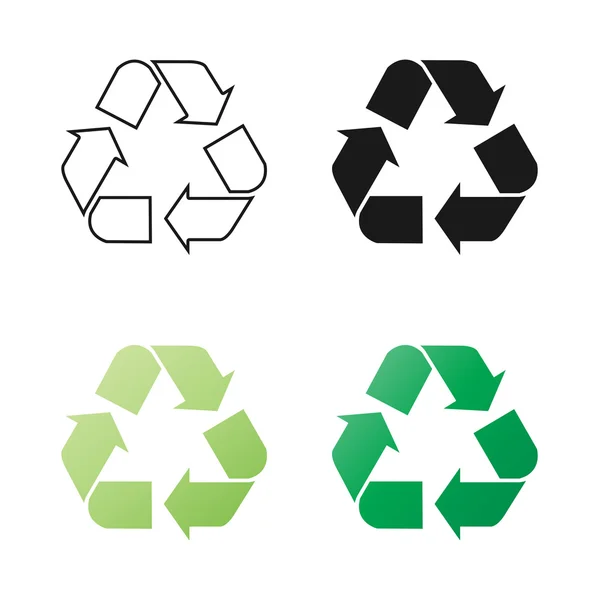 Recycle sign illustration — Stock Vector