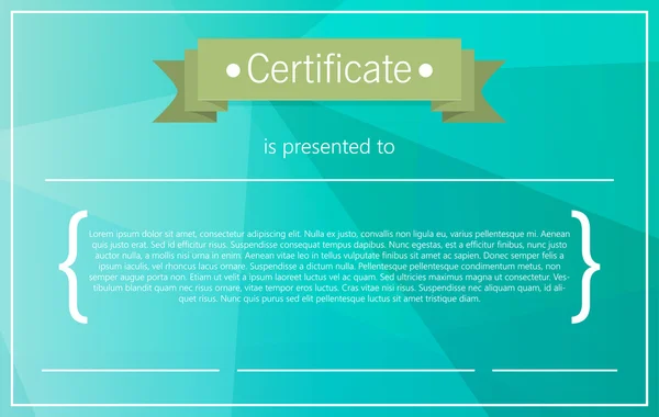 Certificado moderno colorido —  Vetores de Stock