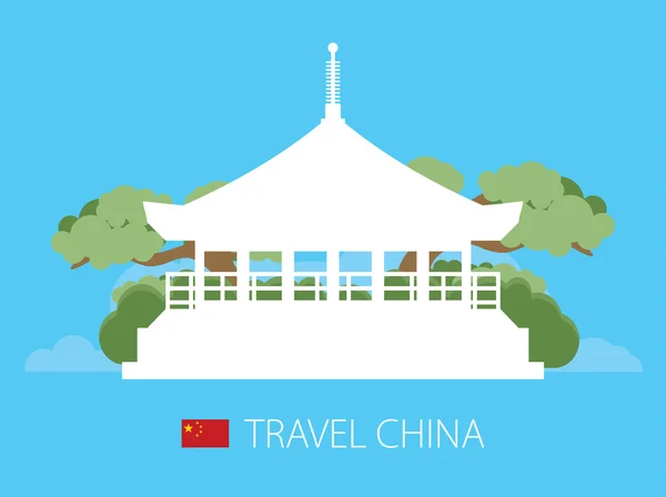 Viaggio in Cina concetto — Vettoriale Stock