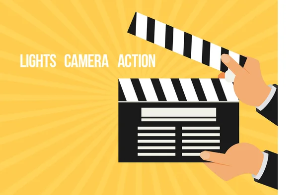 Camera, actie iconen — Stockvector