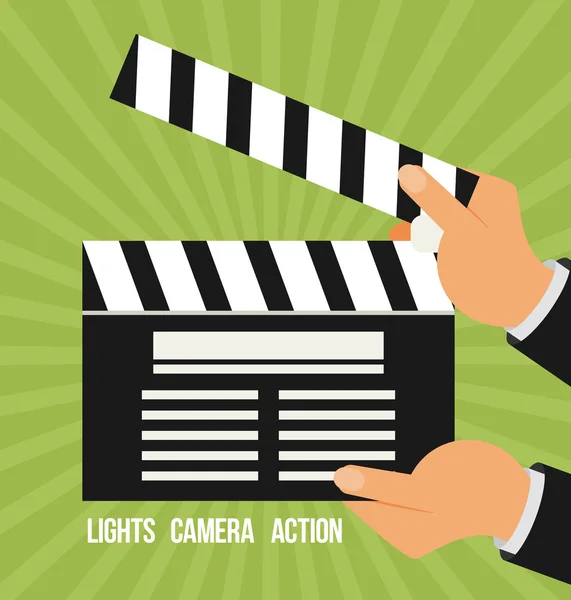 Camera, action icons — Stock Vector