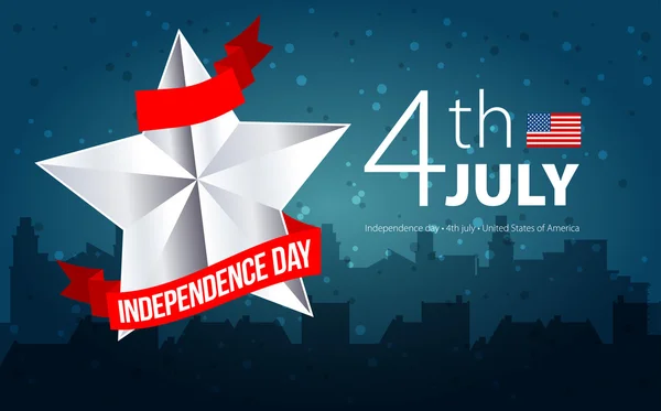 Ευτυχής ημέρα ανεξαρτησίας κάρτα — Διανυσματικό Αρχείο