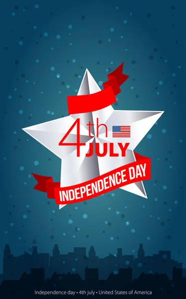 Ευτυχής ημέρα ανεξαρτησίας κάρτα — Διανυσματικό Αρχείο