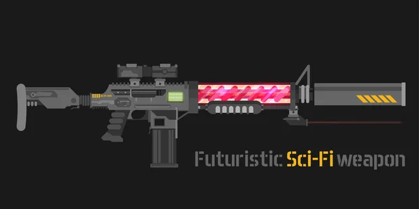 Arme futuriste de science-fiction — Image vectorielle