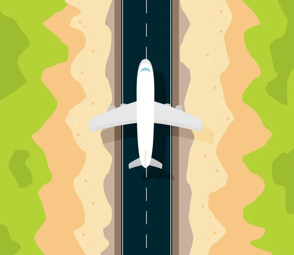 Turismo aéreo. Concepto vacaciones de verano — Vector de stock