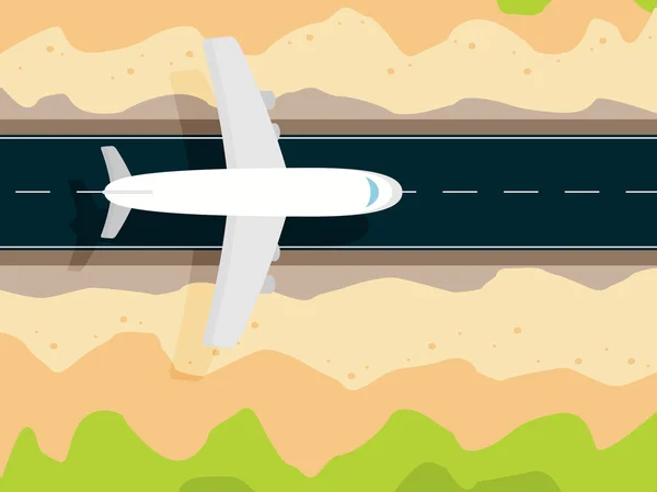 Turismo aéreo. Concepto vacaciones de verano — Vector de stock