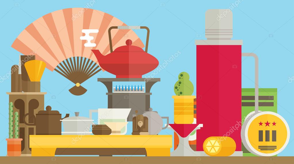 Tea ceremony objects icon Stock Vector Image by ©Mix3r 115121518