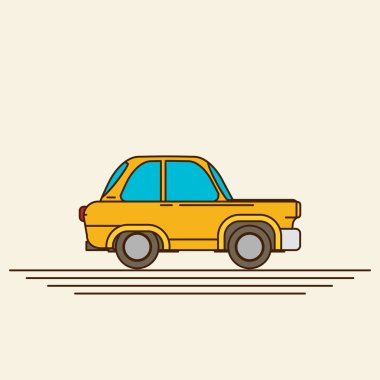 Eski model düz araba